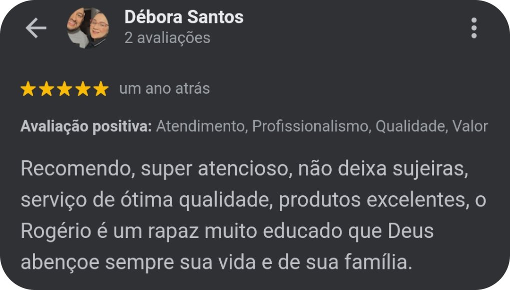 Avaliação 5 estrelas de cliente da Clean Lixeiras no Google