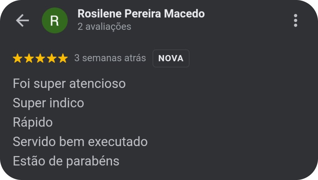 Avaliação 5 estrelas de cliente da Clean Lixeiras no Google