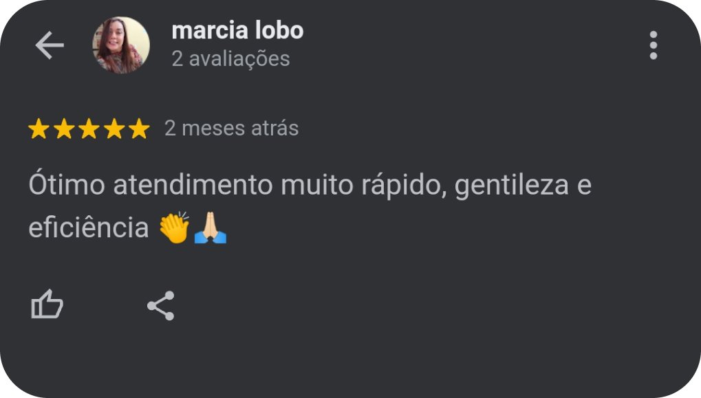 Avaliação 5 estrelas de cliente da Clean Lixeiras no Google
